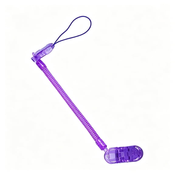 XIRQI 2026 New Pacifier Clip Flexible Band Material Pacifiers Durable Material Eco-Friendly Material Pacifier Clip,Purple for Preventing Pacifier Loss,Baby Care,On-The-Go Use,Ensuring Hygiene