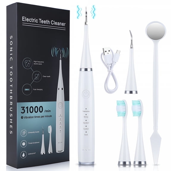 XIRQI 2026 New Plaque Remover for Teeth,Teeth Cleaning Kit with Sonic Tooth Cleaner,Tartar Remover for Teeth,Dental Calculus Remover,Dental Care for Adult