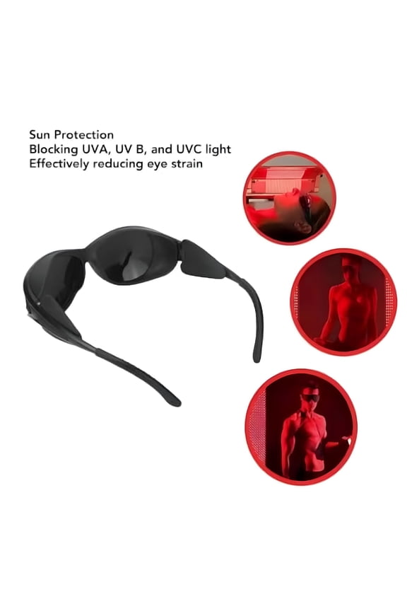 2026 New Red Light Therapy Glasses,Infrared Goggles for Eye Protection,Led Red&Blue Light Therapy,Premium Led Red Light Glasses for Infrared Protection&Portable Eye Care