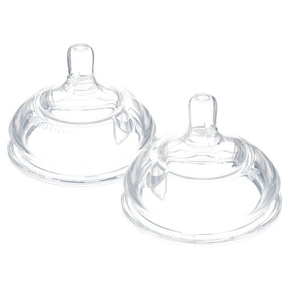 XIRQI 2026 New Replacement Nipples in Fast Flow for Ages 6+ Months : 2 Count for Feeding,Travel,Daycare,Home