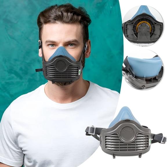 XIRQI 2026 New Reusable Face Gas Mask Cover with Filter for Industrial Work Protection-Anti-Dust,Paint Spray,Chemical&Welding Safety Respirator Mask