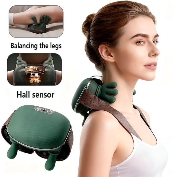 XIRQI 2026 New Shoulder and Neck Massager,Electric Cervical Massager with Hands,Multifunctional Cordless Neckmassager with Fingers