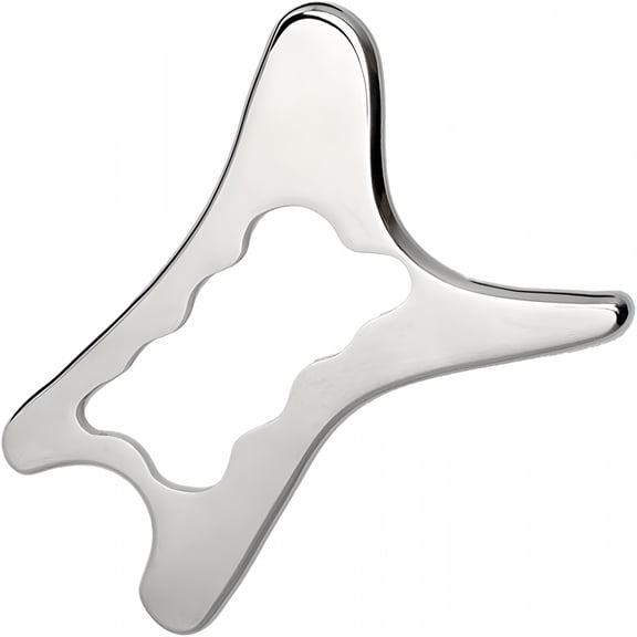 XIRQI 2026 New Stainless Steel Gua Sha,5.9X3.2 Inch Muscle Scraper Tool for Relieving Fatigue and Pain,Body Gua Sha Tool with Handle for Back,Legs,Arms,Neck,Shoulder