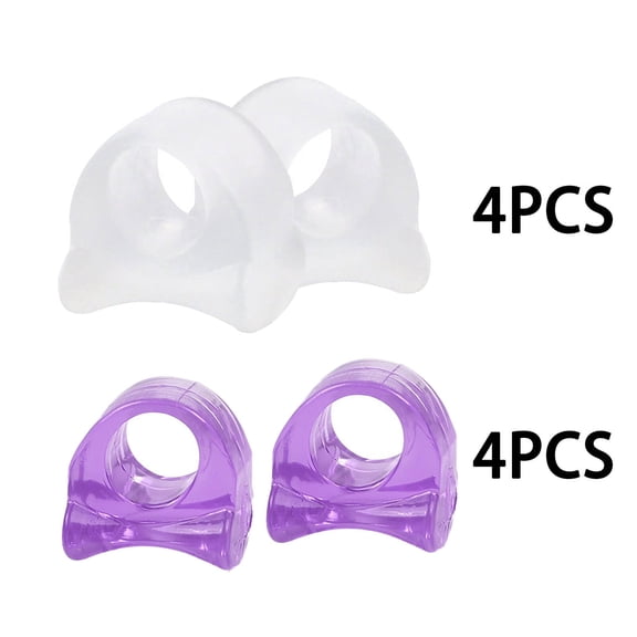 XIRQI 2026 New Toe Spacers, Soft Ergonomic Bunion Corrector for Natural Foot Alignment, Adjustable Hammer Toe Straightener for Relief and Support,Transparent&Transparent Purple,M