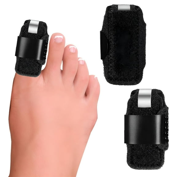 XIRQI 2026 New Toe Splints for Straightening Toes Adjustable Toe Corrector Brace for Men Women Toe Injuries Fractures Sprains 2Pcs