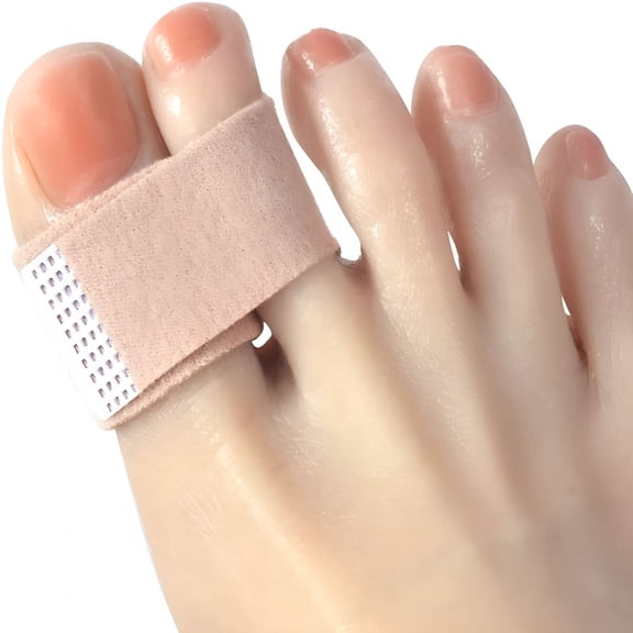 XIRQI 2026 New Toe Wraps for Your Big Toes, 8 Pcs/Pack Fabric Toe Splint Toe Cushioned Bandages Finger Protectors Straightener Hammer Toe Separators