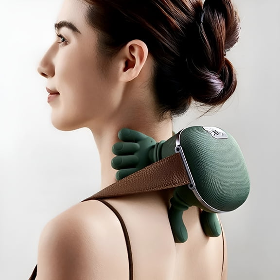 XIRQI 2026 New Wireless Portable Electric Kneading Neck and Back Massager for Pain Relief Deep Tissue,Simulated Human Hand Design Neck and Shoulder Massage