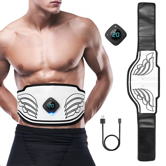 XIRQI 2026 New Wireless Slimming Belt, Abdominal Massager Portable Weight Loss Machine with 12 Vibration Massage Modes, Home Office Fitness Workout Equipment for Abdomen