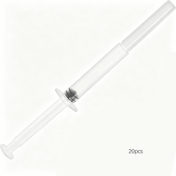 XIRQI 20Pcs Disposable Rectum Injector, Hygienic Injector Applicator Gel Tube, Transparent White Health Tool for Smooth and Painless Application Gel, 4.72 inches