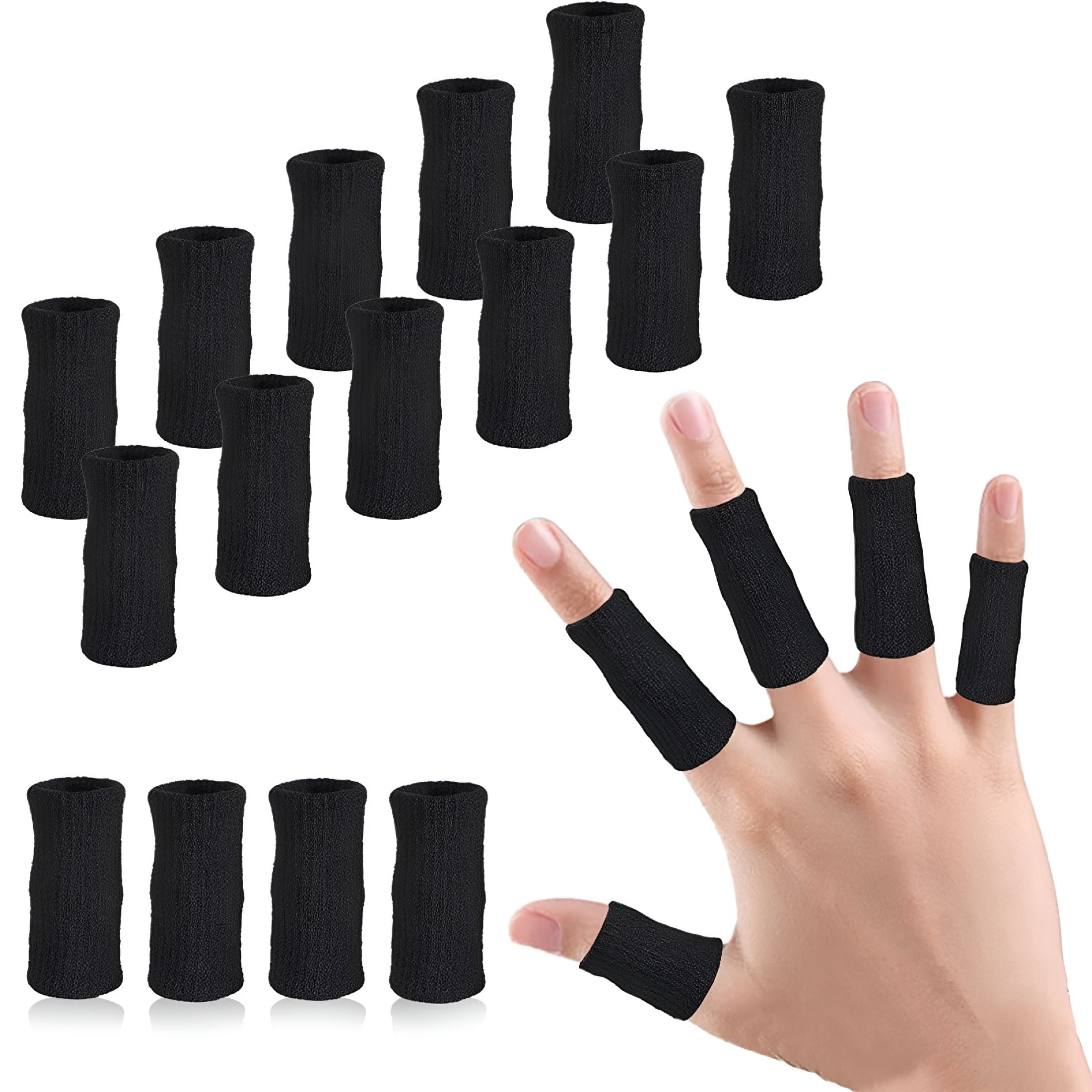 XIRQI 20Pcs Finger Compression Sleeves Support,Finger Sleeve Protectors ...