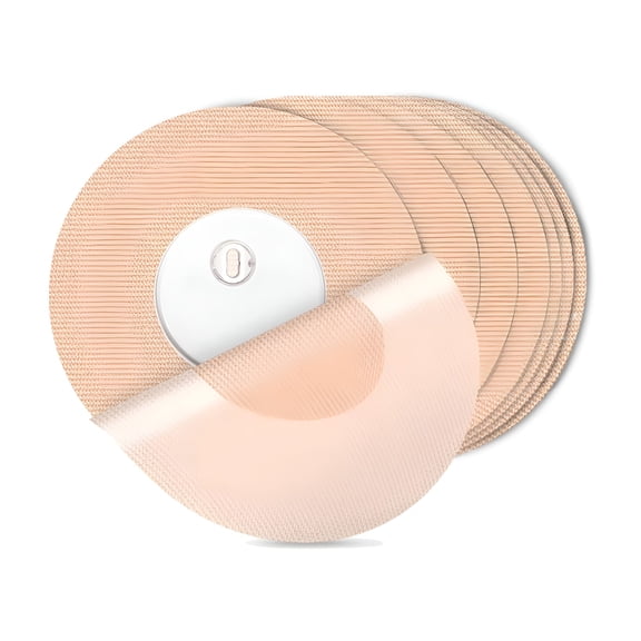 XIRQI 25Pack Bandage for Sensor Covers Waterproof 14 Days Overpatch Tape Adhesive Patches Without Hole,Beige