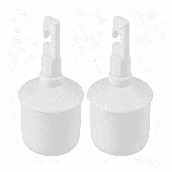 XIRQI 2PCS White Rolling Ball Cane Tip-Hook Type Replacement Accessory for Blind Walking Cane and Walking Stick rolling ball hook style blind cane tip replacement prevent jabbing with tip