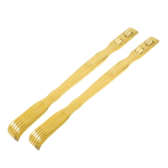 XIRQI 2Pcs Back Scratcher Bamboo Back Scratcher for Men Ergonomic Comfort Handle Back Scratchers for Adults