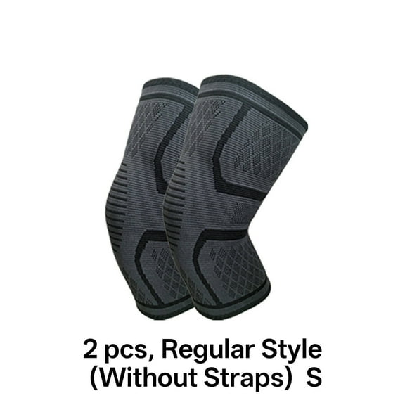 XIRQI 2Pcs Compression Sleeve 2 Packs Knee Sleeve Compression Sleeve Kinesio Tape Black S