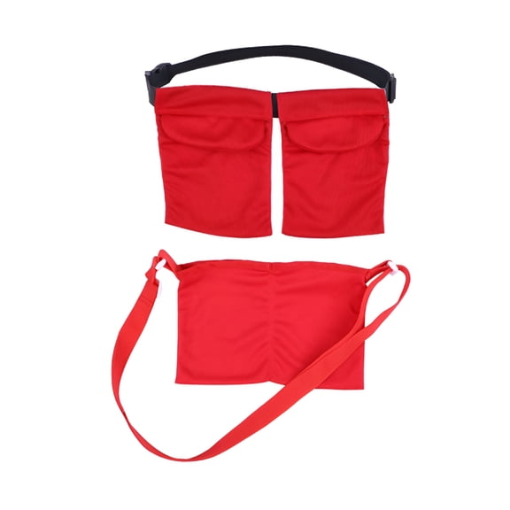 XIRQI 2Pcs Mastectomy Drain Holder with Double Pockets, Adjustable Elastic Waistband, Breathable Shower Bag for Post Op Recovery, Multi Colors.