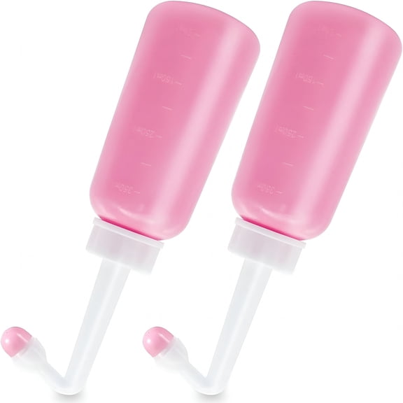 XIRQI 2Pcs Peri Bottle for Postpartum Care,12 Oz Perineal Bottle Postpartum Essentials Upside Down Peri Bottle for Perineal Recovery