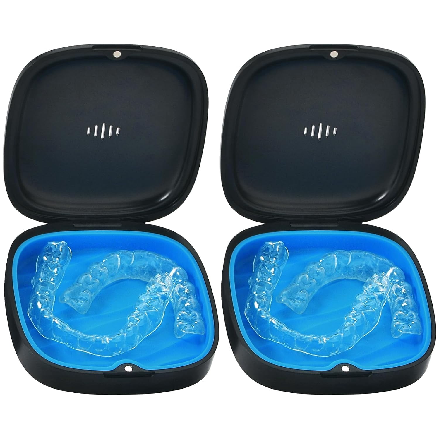 XIRQI 2Pcs Retainer Case Aligner Case Vent Holes Removable Silicone ...