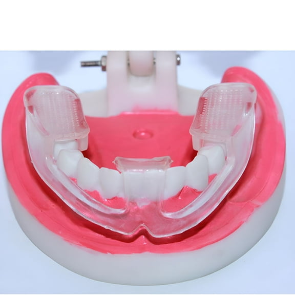 XIRQI 2Pcs Silicone Dental Mouth Guard Bruxism Sleep Aid Night Teeth Tooth Grinding Brace