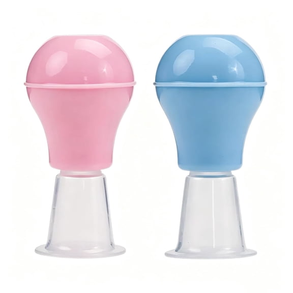 XIRQI 2Pcs Silicone Nipple Corrector for Women, Nipple Suction Corrector for Breastfeeding Inverted Flat Nipples Puller Health Care