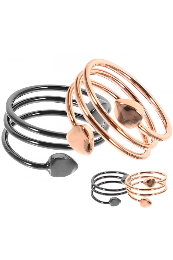 2Pcs Therapeutic Magnetic Copper Rings Provide Energy Rings