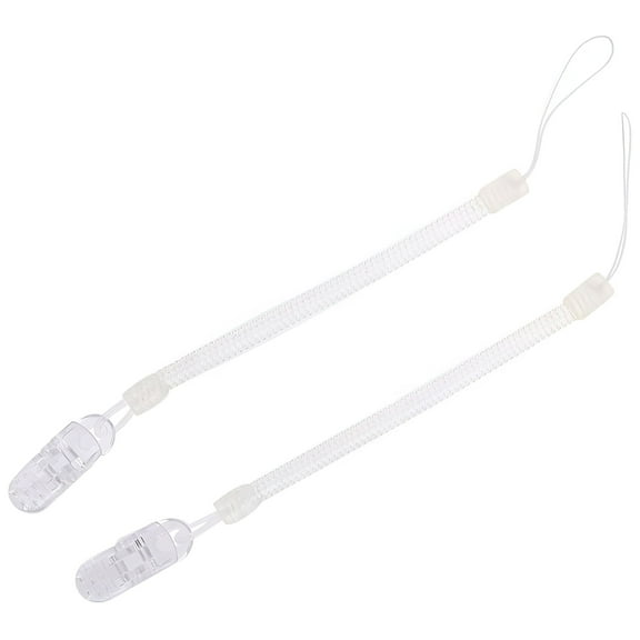 XIRQI 2pcs Baby Kids Chain Clip Holders Pacifier Soother Nipple Leash Strap