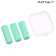 XIRQI 3 Pack Aligner Chewies, Silicone Orthodontic Retainer Seater for Invisible Braces, Soft Teeth Straightening Stick, Bright Green, Portable Dental Care Tool
