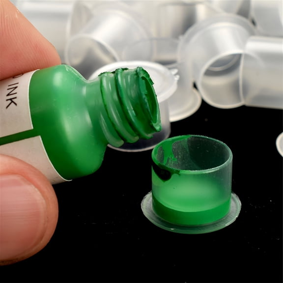 XIRQI 300Pcs Ink Disposable Caps Tattoo Mixed For Tattoo Accessories Ink Pigment Size Supplies Tattoo Cups