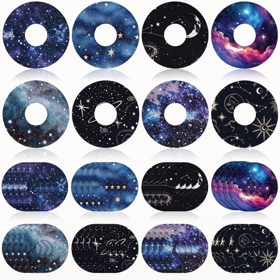 XIRQI 32 Pack Round Adhesive Patches Compatible with Libre 3 Covers | Long Lasting Cgm Patches, Waterproof Adhesive Tape Stickers, Flexible Breathable Pre-Cut Sweat Proof Sensor Covers