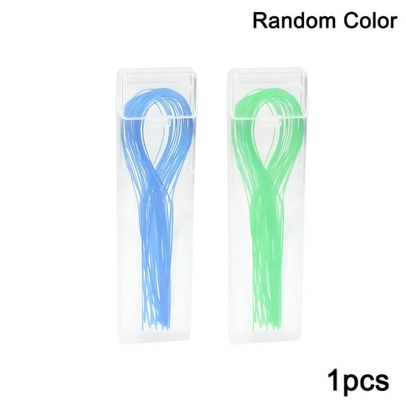 XIRQI 35pcs Dental Floss Threader Nylon Loop Floss Threaders 0.3mm