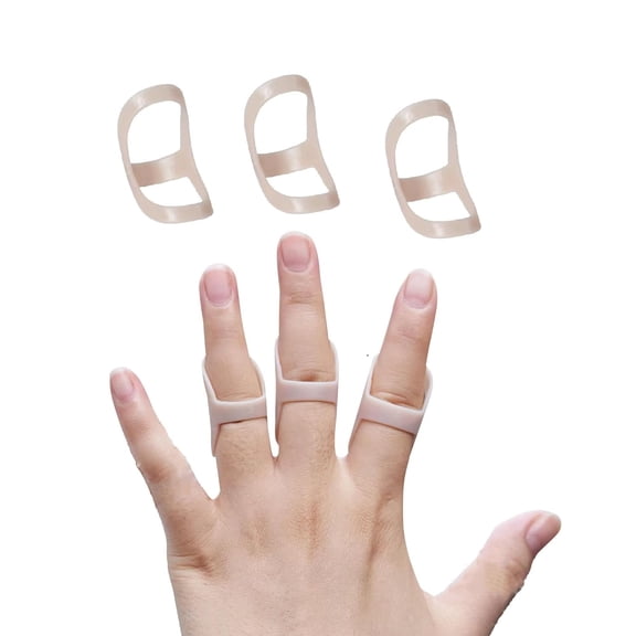 XIRQI 3Pcs Oval Finger Splints Waterproof Finger Splint for Arthritis,Trigger Finger,Mallet Fingers-Trigger Finger Splints for Thumb,Index,Middle,Pinky Or Ring Finger
