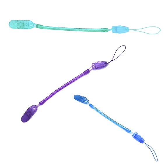 XIRQI 3Pcs Pacifier Clip,Safe Design Pacifier Holder,Functional Chain Baby Pacifier Clip,Color Mixxing1