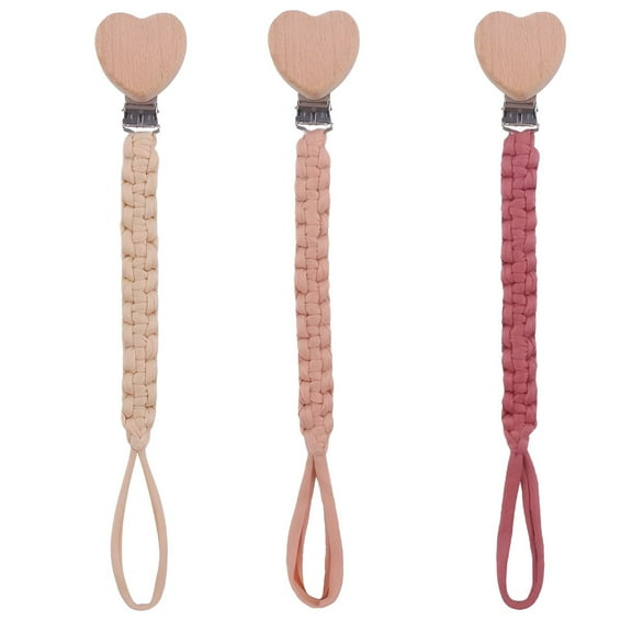XIRQI 3Pcs Pacifier Clip,Versatile Clip Holder for Baby,Interactive Attachment,Color Mixxing5