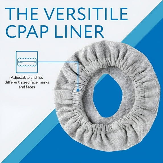 XIRQI 4 Pack Reusable Cpap Mask Liners Soft Cotton Covers Full Face Cpap Mask Covers Reduces Air Leaks And Blister Universal