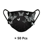 XIRQI 4Pcs Face Mask,Adult Dustproof Protection Dust Mask,Three-Layer Cotton Design Masks Disposable