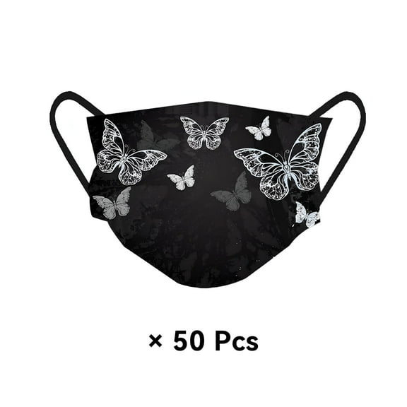 XIRQI 4Pcs Face Mask,Adult Dustproof Protection Dust Mask,Three-Layer Cotton Design Masks Disposable