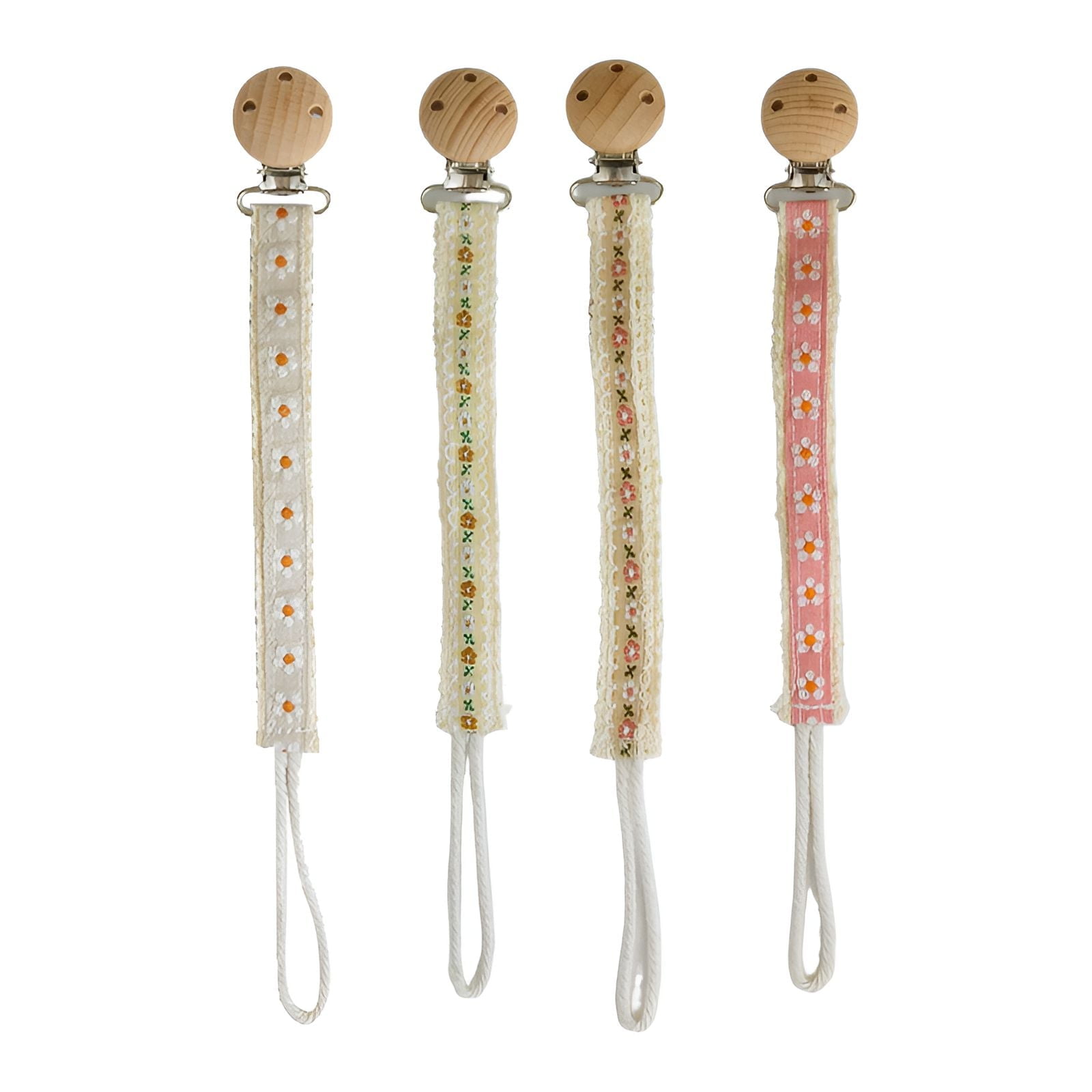 XIRQI 4Pcs Pacifier Clip,Easy to Clean and Durable Pacifier Holder ...