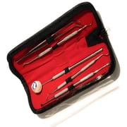 XIRQI 5 Piece Stainless Steel Dentist Tools-Anti-Fog Mirror,Dental Scaler,Tarter Scraper,Dental Pick,Dental Tweezers for Calculus & Tartar Removal,Gum Health,Teeth Cleaning