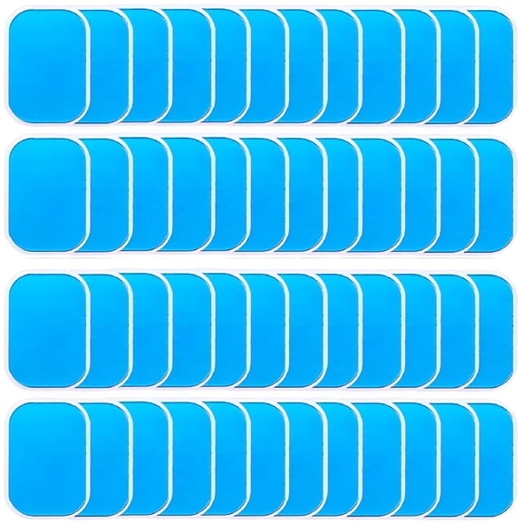XIRQI 50 Pcs Abdominal Muscle Trainer Replacement Gel Pads, Skin-Friendly Adhesive Sheets for Toning Belt and EMS Fitness