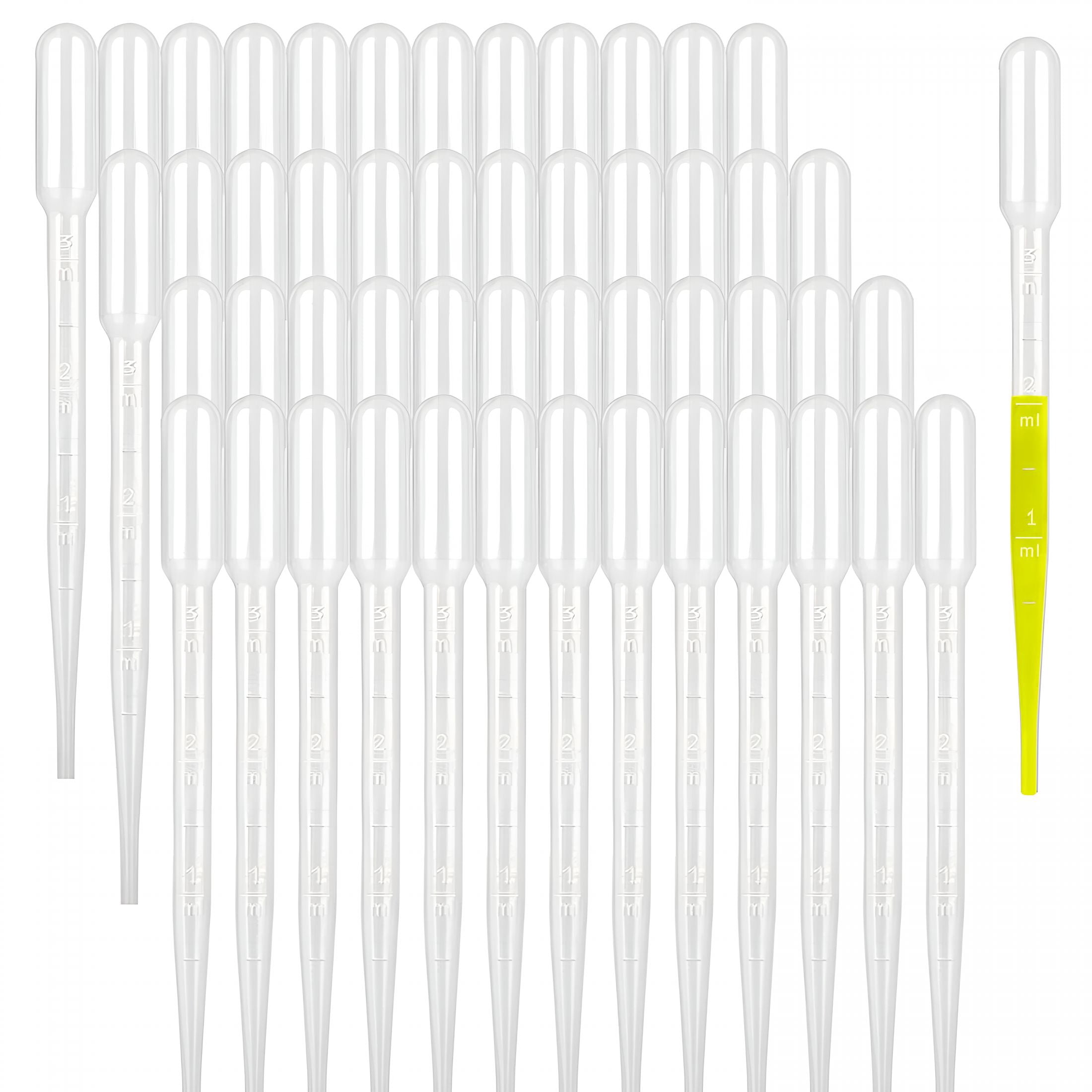 XIRQI 500Pcs 3Ml Plastic Dropper Pipettes,Disposable Eye Dropping Pipettes for Essential Oils,Home Use,Science Class,Lab Experiments,Diy Art
