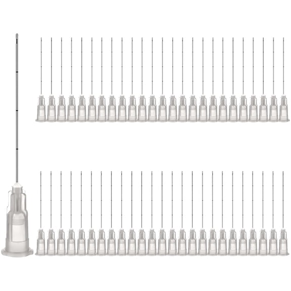 XIRQI 50Pcs Blunt Tips,27G 38Mm, Single Use Disposable Safe Blunt Tip Needles