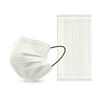 thumbnail image 1 of XIRQI 50Pcs Face Mask,Three-Layer High-Efficiency Dust Mask,Stylish Protective Disposable Masks,White, 1 of 3