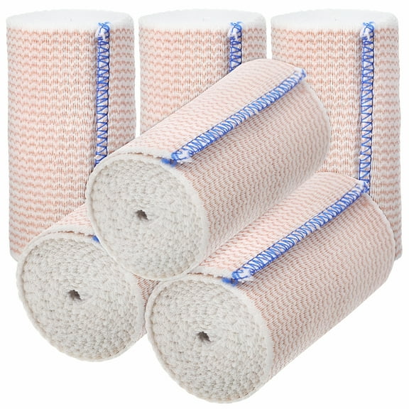 XIRQI 6 Rolls Elastic Bandage Sports Wraps Ace Wrap Stretch Bandage Wrap For Wrist Ankle Knee Legs Shoulder Feet