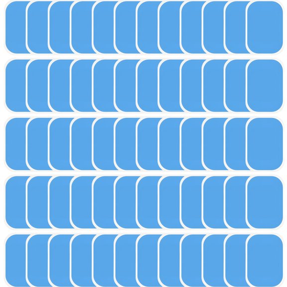 XIRQI 60Pcs Gel Sheets for Gel Pad,Hydrogel Smoothness Ab Stimulator,High Reusability Ems Muscle Stimulator
