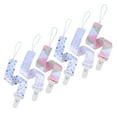 thumbnail image 1 of XIRQI 6Pcs Pacifier Clip,Polyester Pacifier Holder,8.5" Pacifier Clips Baby Girl,Color Mixxing1, 1 of 8