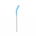 thumbnail image 1 of XIRQI 6Pcs Reusable Straws Sturdy Stainless Steel Metal Straws Reusable Flexible Silicone Tip Stainless Steel Straws,Blue, 1 of 4