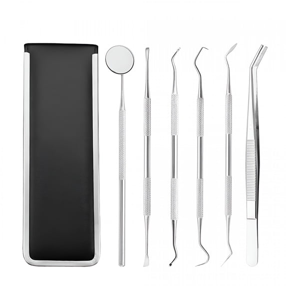 XIRQI 6Pcs Stainless Clean Set Hygiene Kit Oral Tool Care