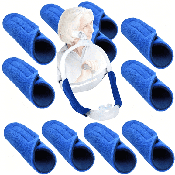 XIRQI 8 Pack Cpap Strap CoversPap Strap Cover Comfort Headgear PadsPap Headgear Strap Covers?Compatible with Most Cpap Strap SuppliesArks Extend Cpap Strap Useful Life