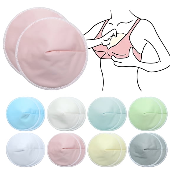 XIRQI 8 Pairs Washable Breast Pad Breastfeeding Nipple Pad for Maternity Reusable Nipple Covers for Breast Feeding Nursing Pads