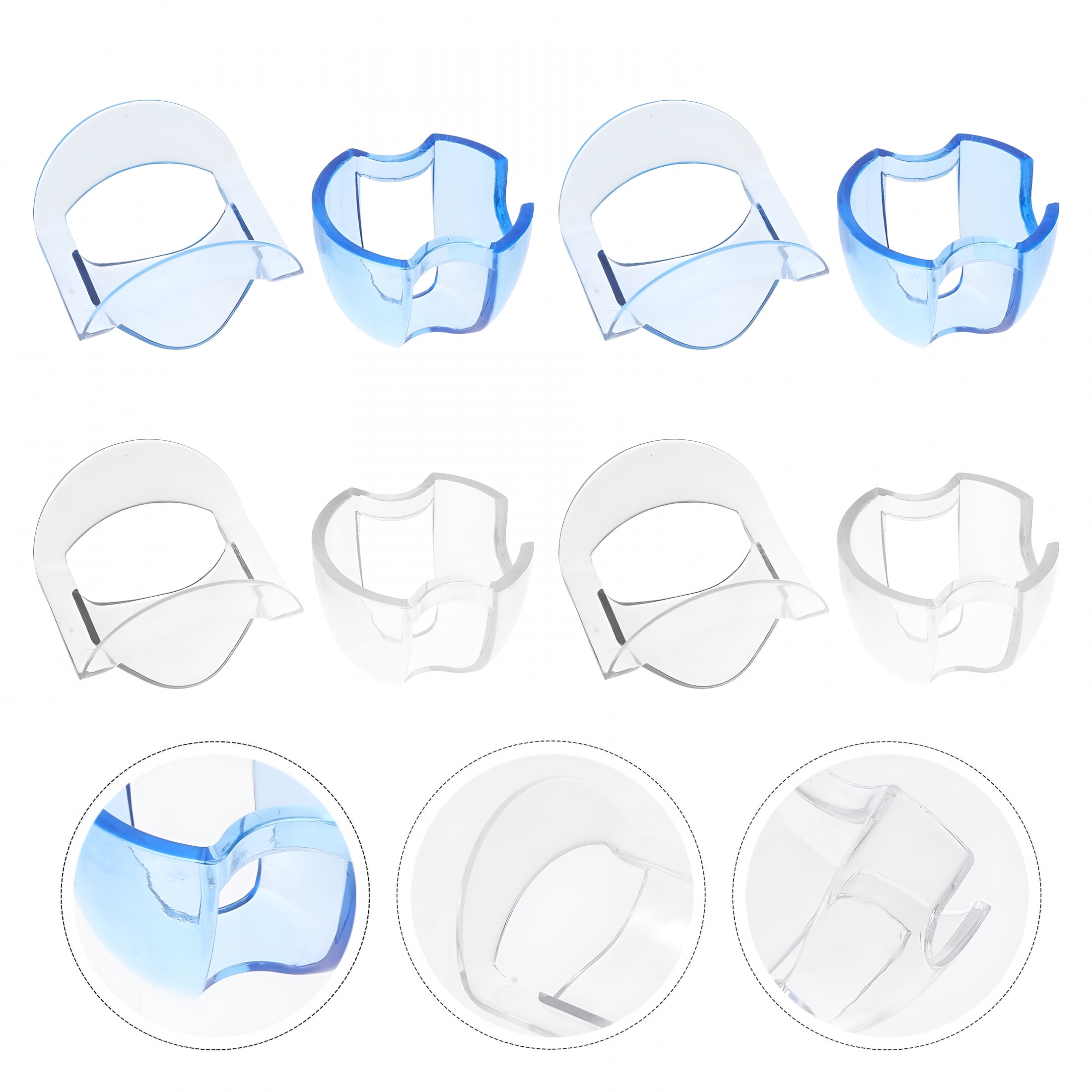 XIRQI 8Pcs Orthodontics Dental Cheek Retractor Mouth Bite Blocks ...