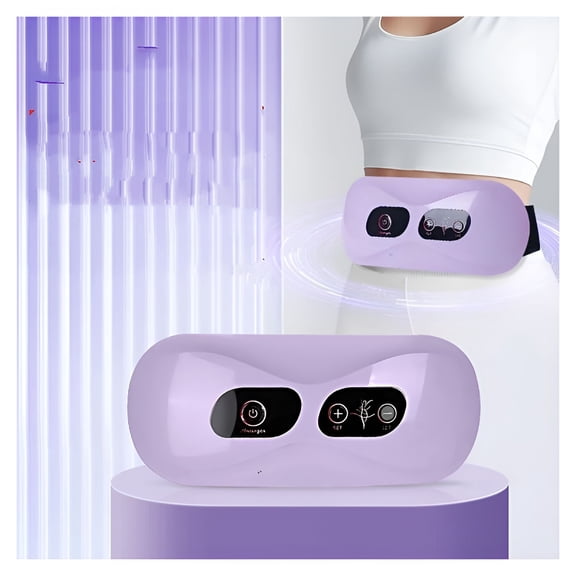 XIRQI Abdominal Fat Shaker Vibration Tummy Massager, Home Fitness Equipment for Muscle Toning, Portable Belly Slimming Machine with 5 Modes and 6 Gears for Waist and Legs